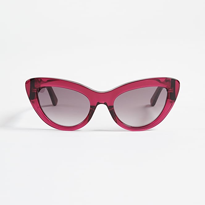 Balenciaga Cherry Red Cat Eye Sunglasses